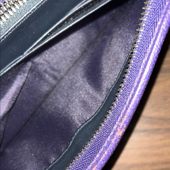 Loewe Purple Leather Long Wallet - Picture 9 of 10
